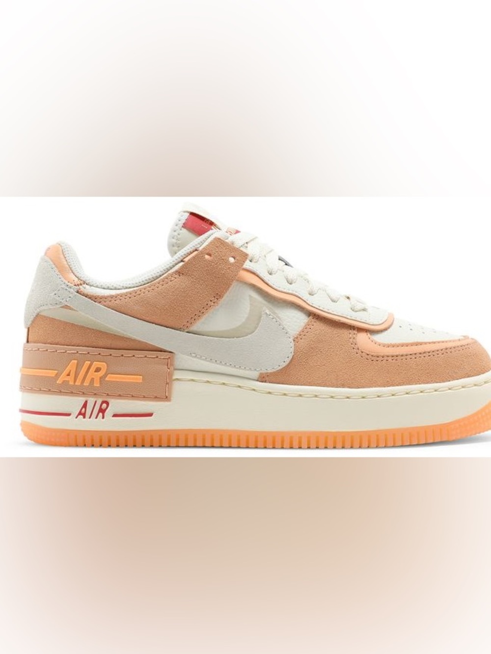 Nike Air Force 1 Low Shadow ‘Sisterhood’ DM8157-700 size 6 peach